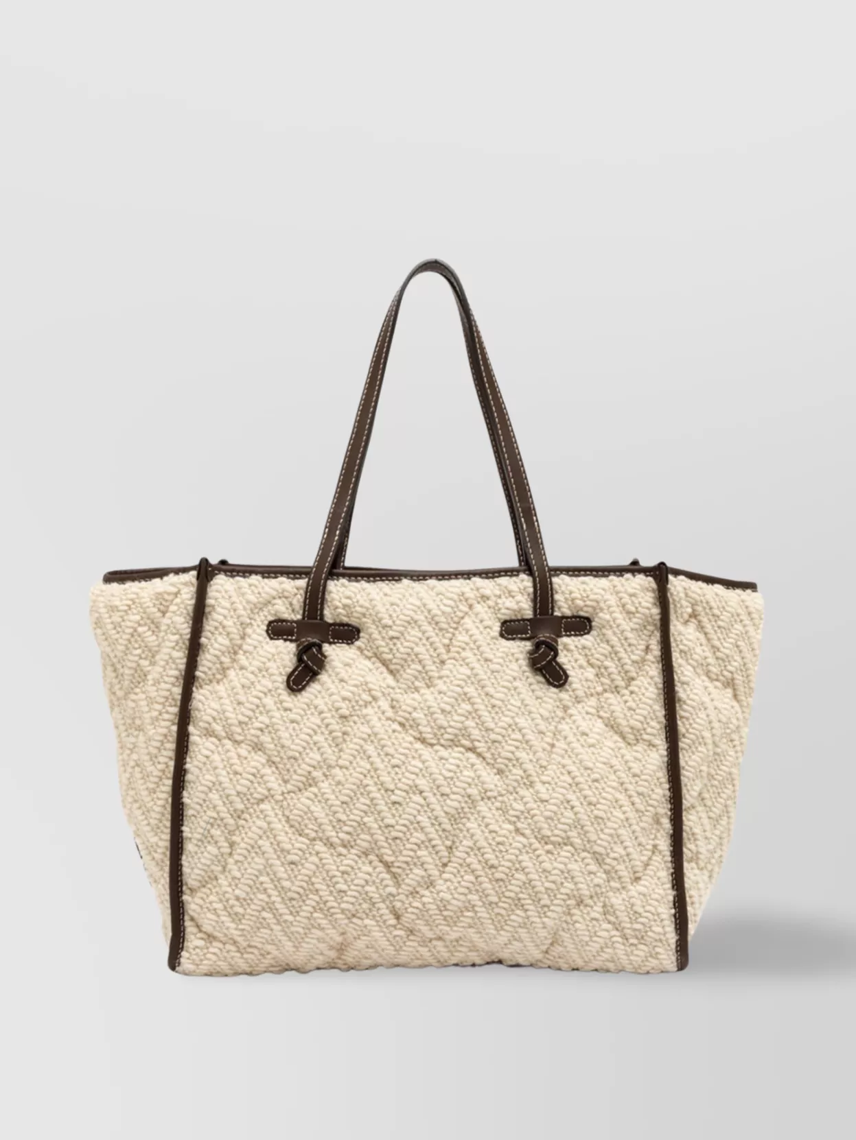 Gianni Chiarini Quilted Texture Tote Bag With Dual Handles