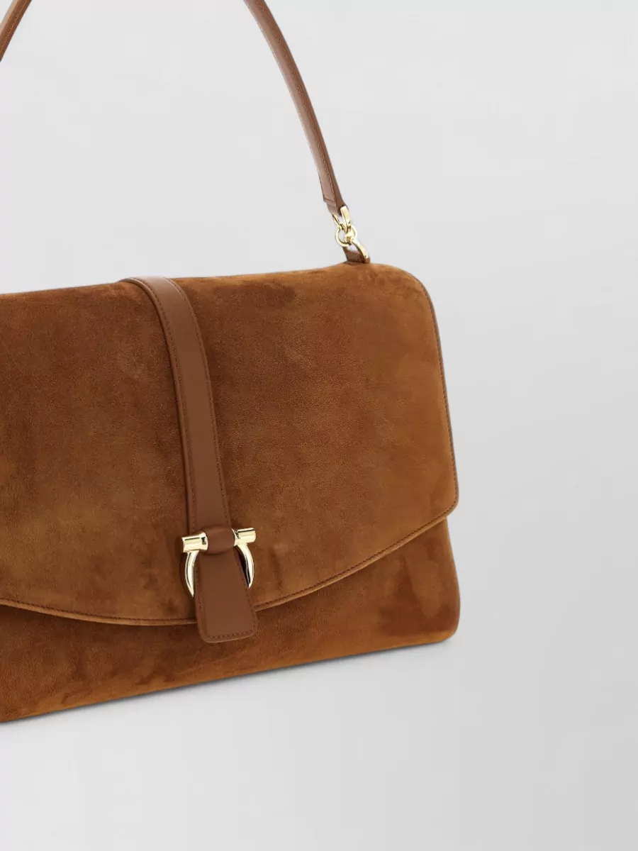 Ferragamo The Hug Bag Large Leather Shoulder Bag
