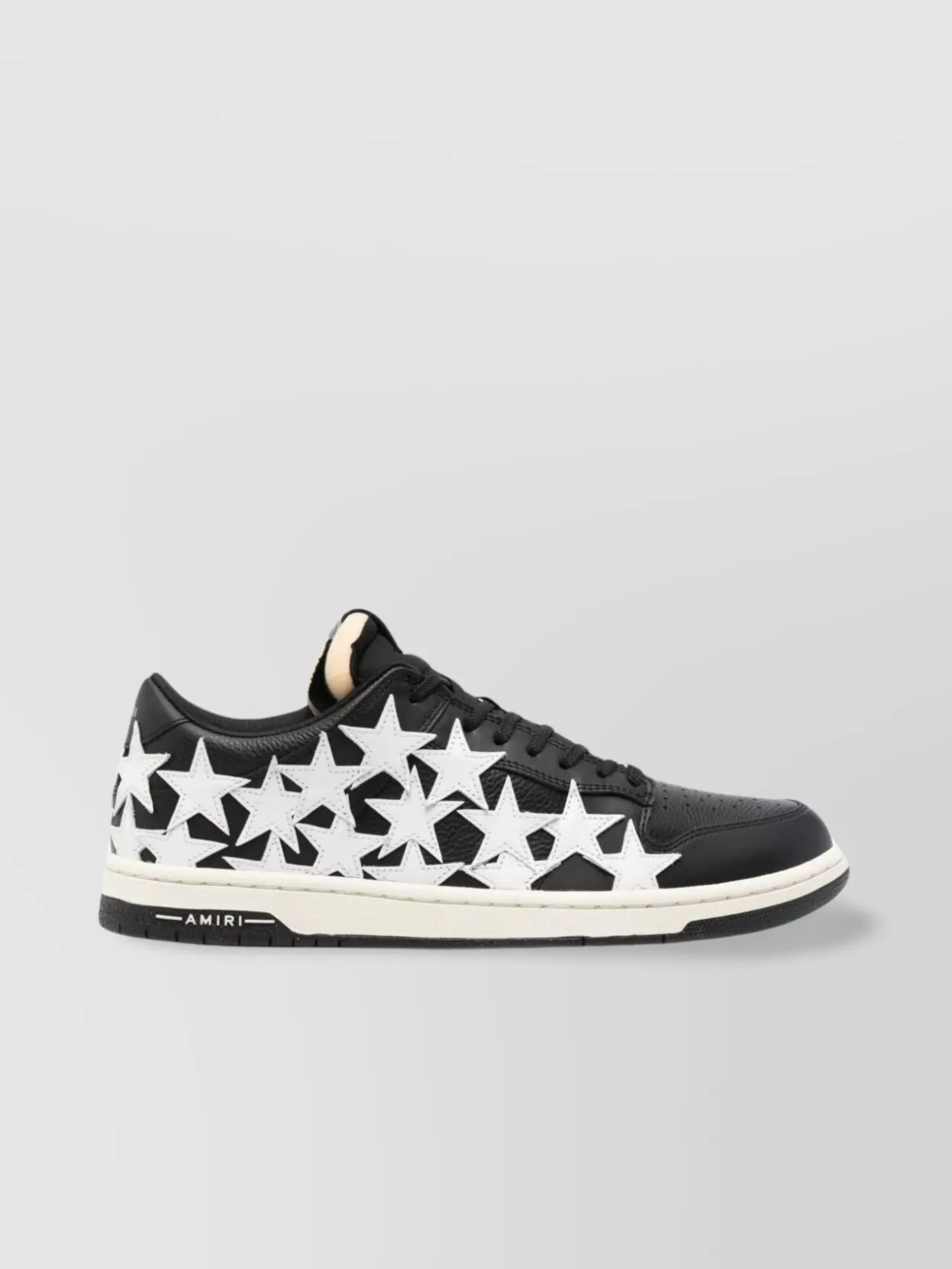 Shop Amiri Low Top Sneakers Leather Stars
