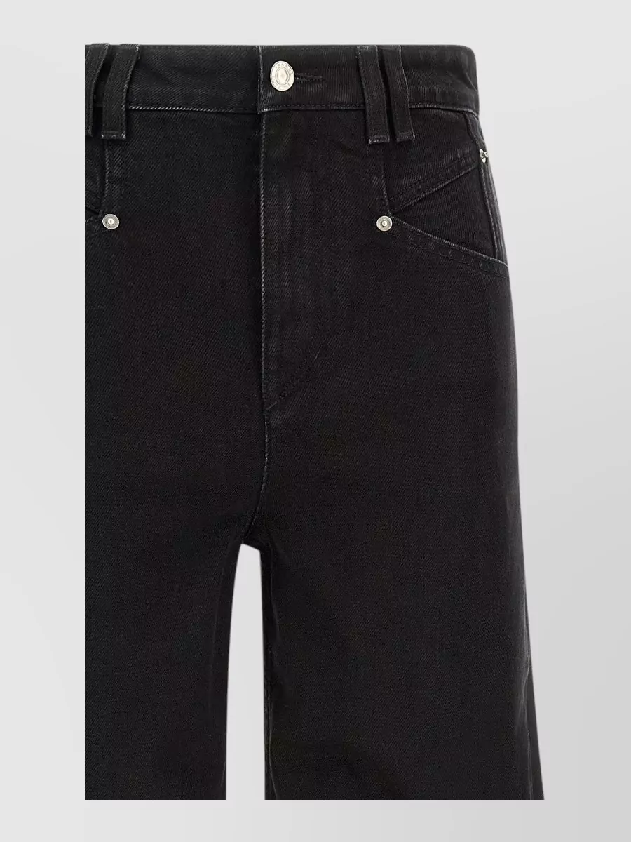 Isabel Marant Etoile Denim high-rise wide-leg jeans