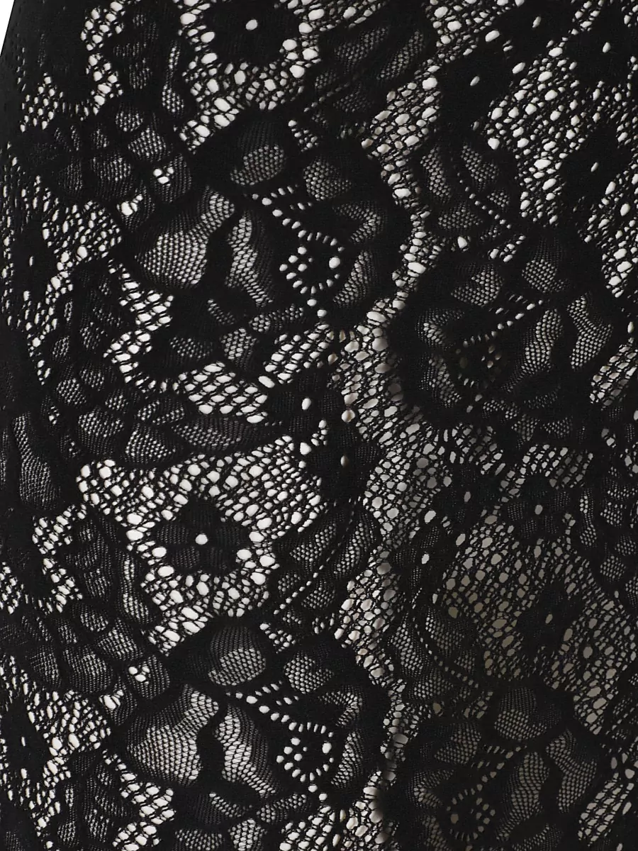 Wolford Infinity Rose Knit Fitted Skirt