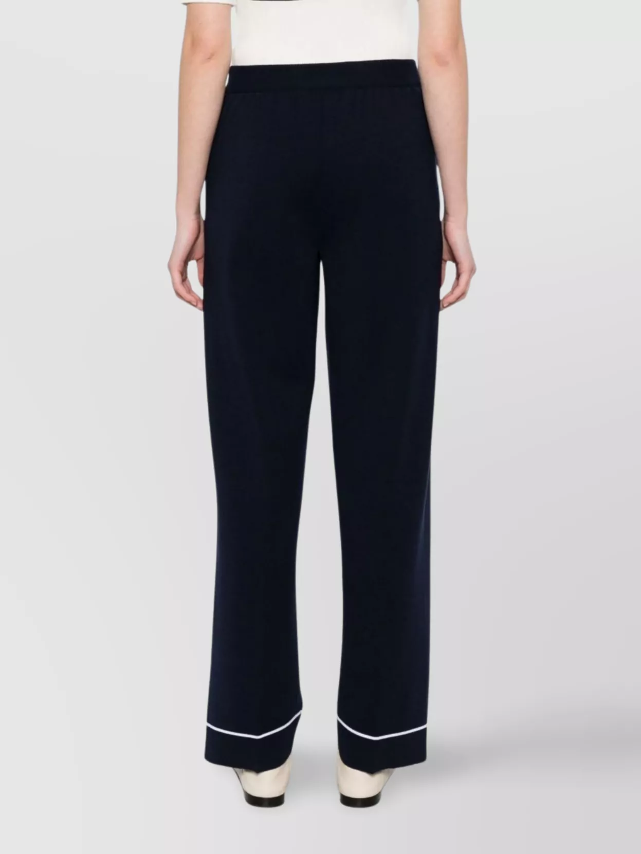 Gucci Straight Leg Trousers Contrast Trim