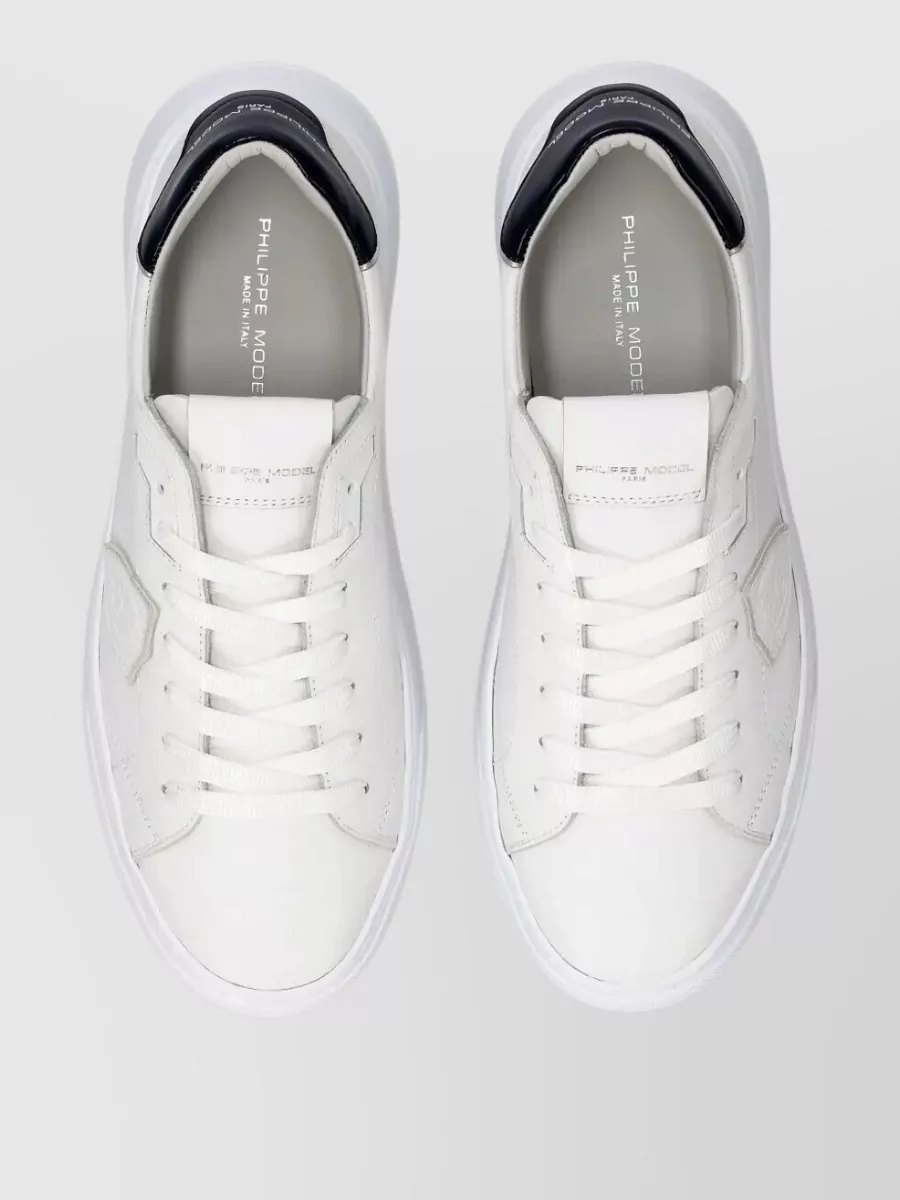 Philippe Model Leather Low-Top Sneakers