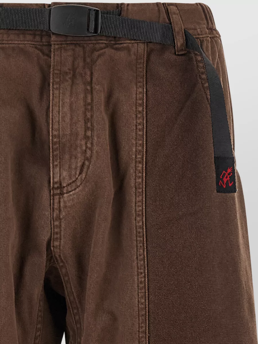 Gramicci Cotton Straight Leg Cropped Trousers