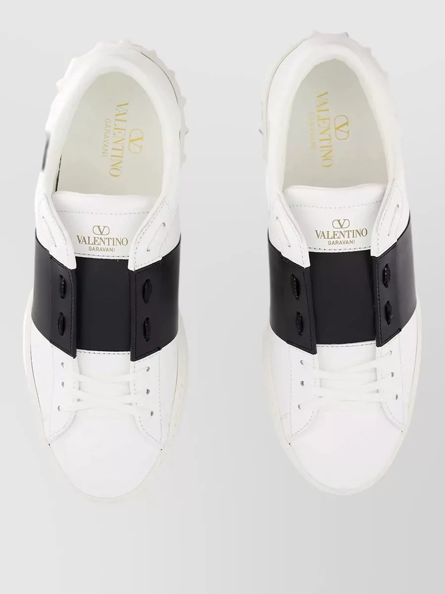 Valentino Leather Low-Top Sneakers