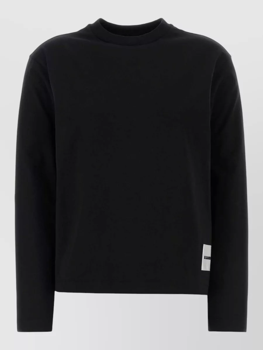 Jil Sander Cotton T Shirt Set Crew Neck Long Sleeves In Multi