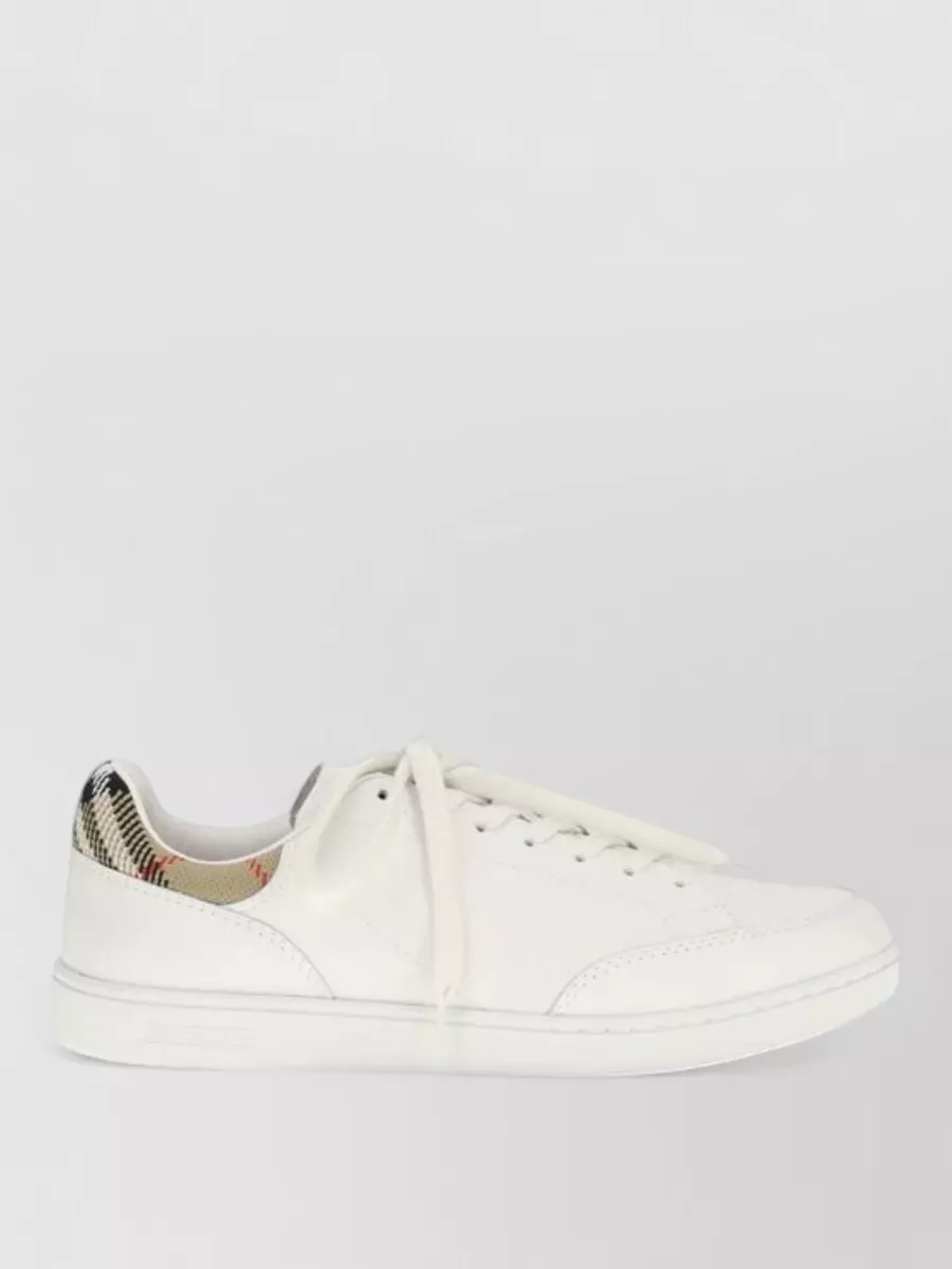 Burberry Calf Leather Low-Top Sneakers