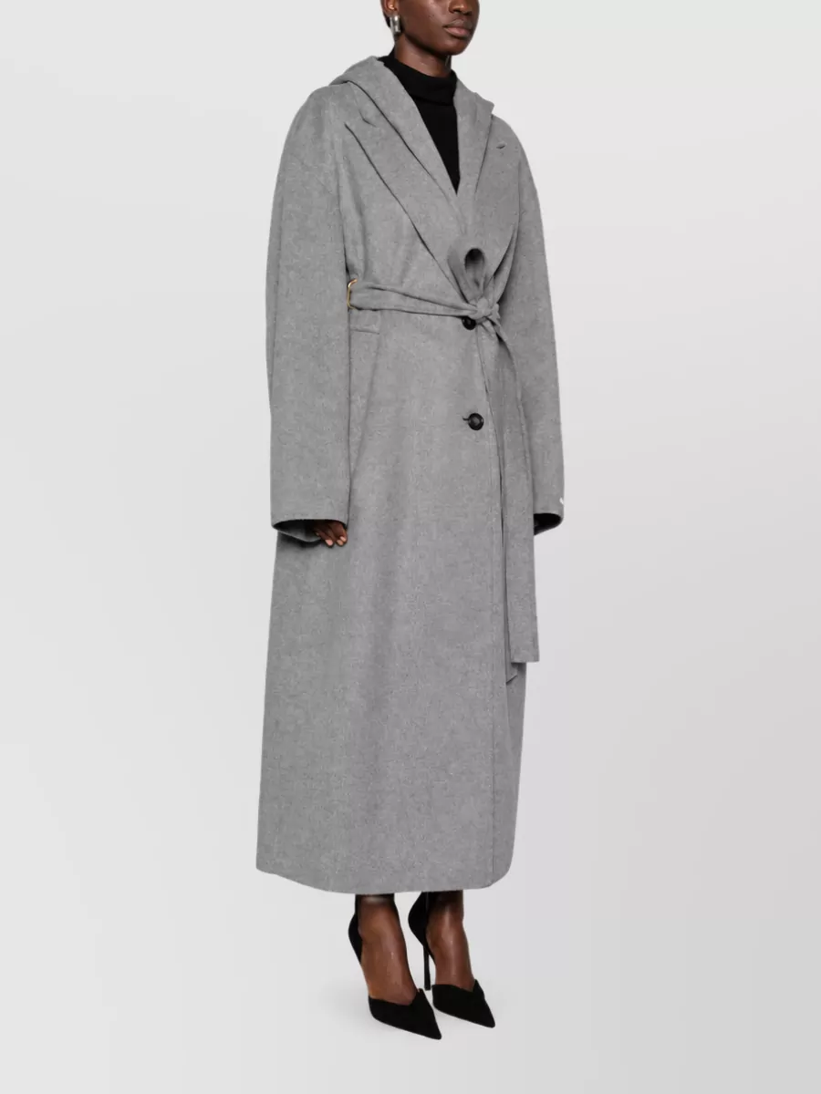 Sportmax Virgin Wool Belted Fitted Jacket