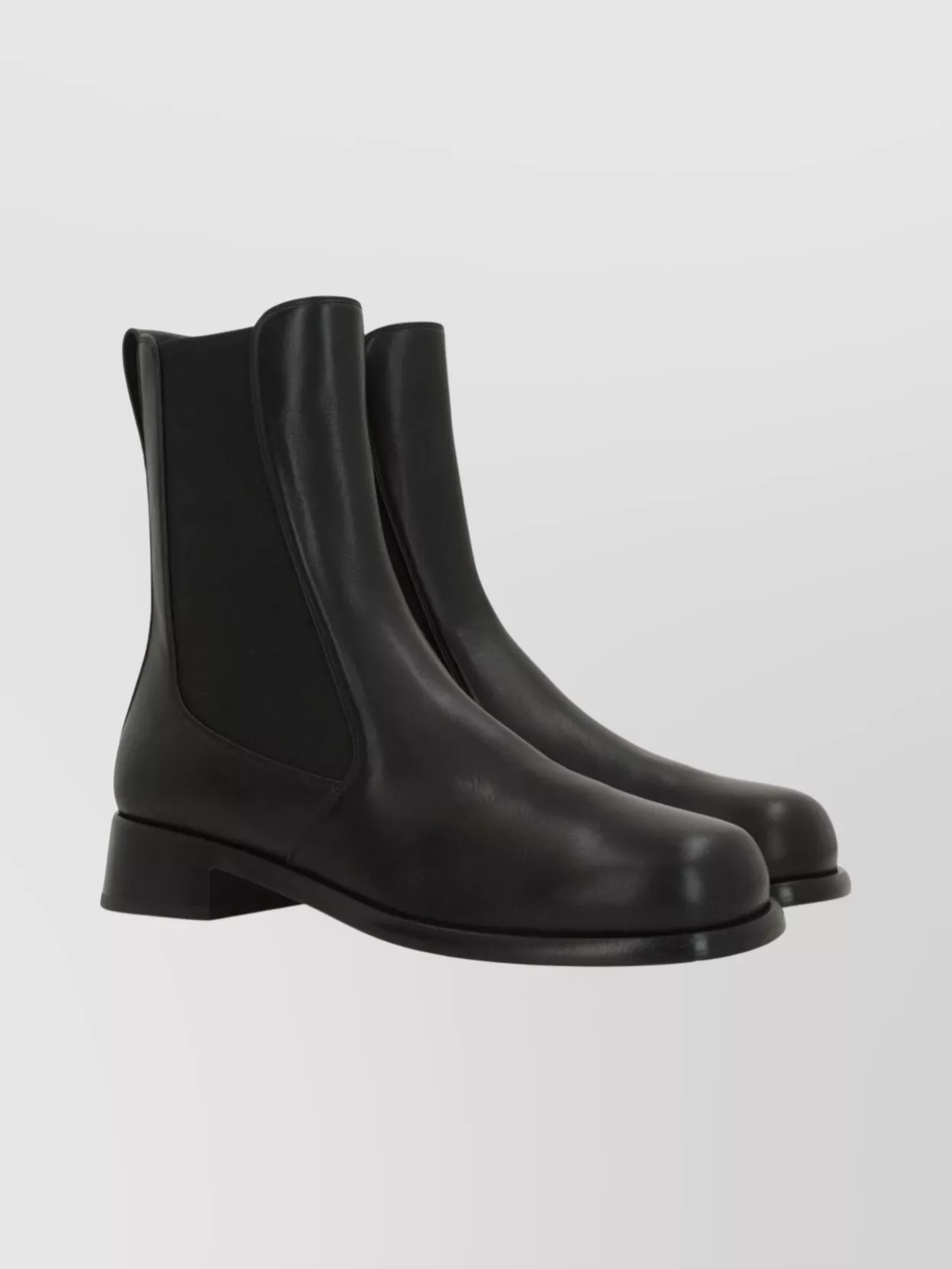 Sergio Rossi Ankle Boots With Round Toe And Block Heel