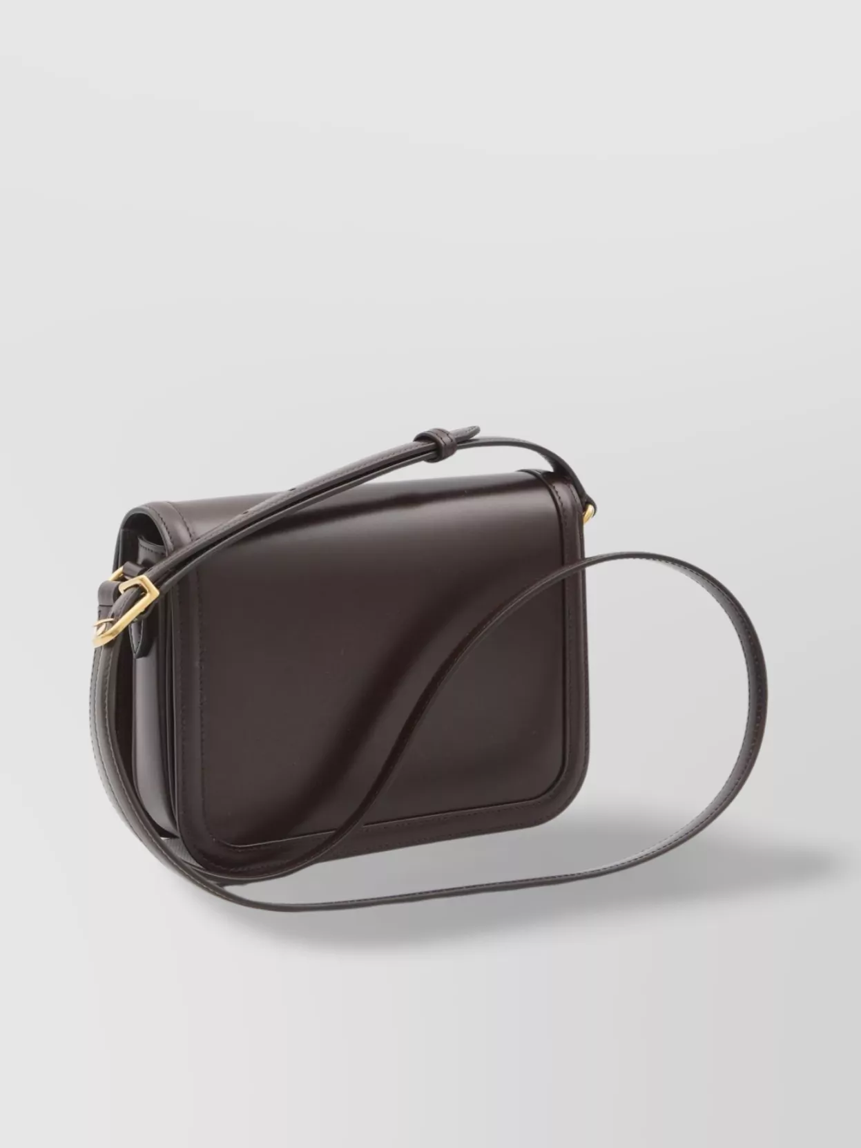 Valentino 9 To 5 Flap Leather Saddle Shoulder Bag