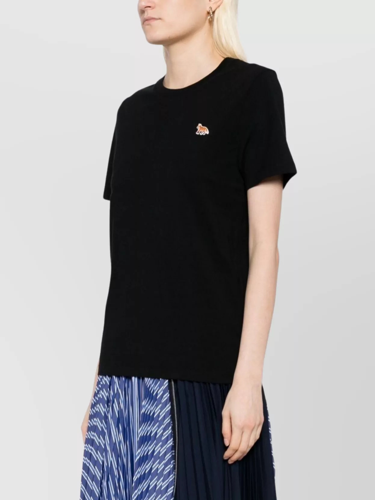 Maison Kitsuné Cotton T-Shirt Featuring Baby Fox Design