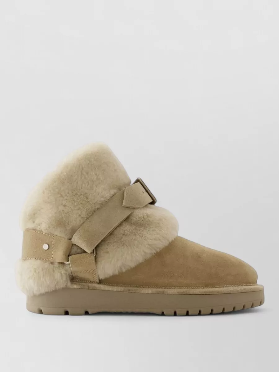 Burberry leather snug boots