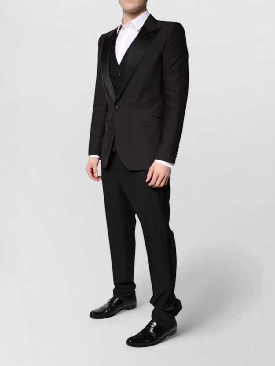 Dolce&Gabbana Wool Silk Slim-Fit Single-Breasted Suit