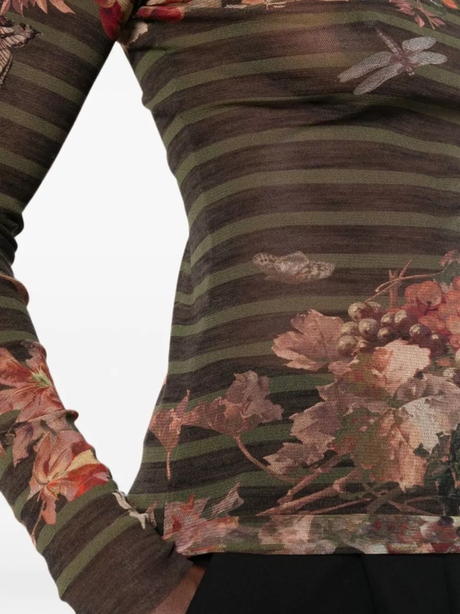 Jean Paul Gaultier Long-Sleeve Knitted Top