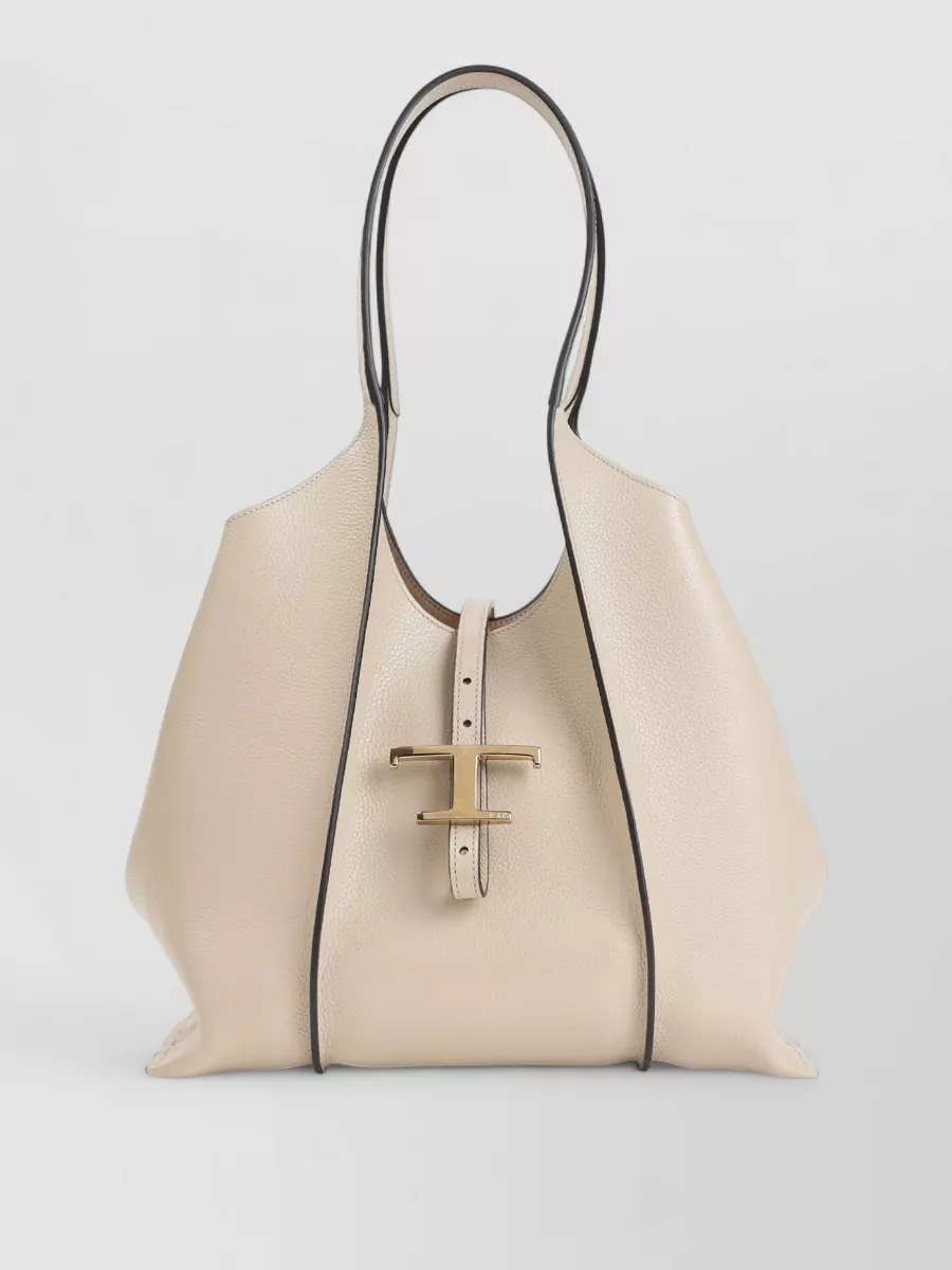 Tod's T Timeless Small Leather Tote Bag