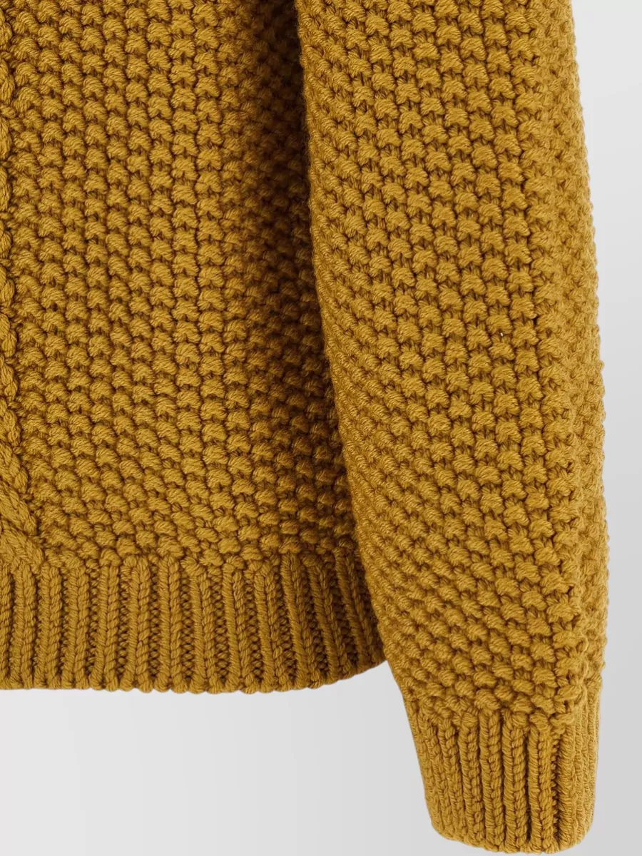 Saint Laurent Fine-Knit 3/4-Sleeve Jumper
