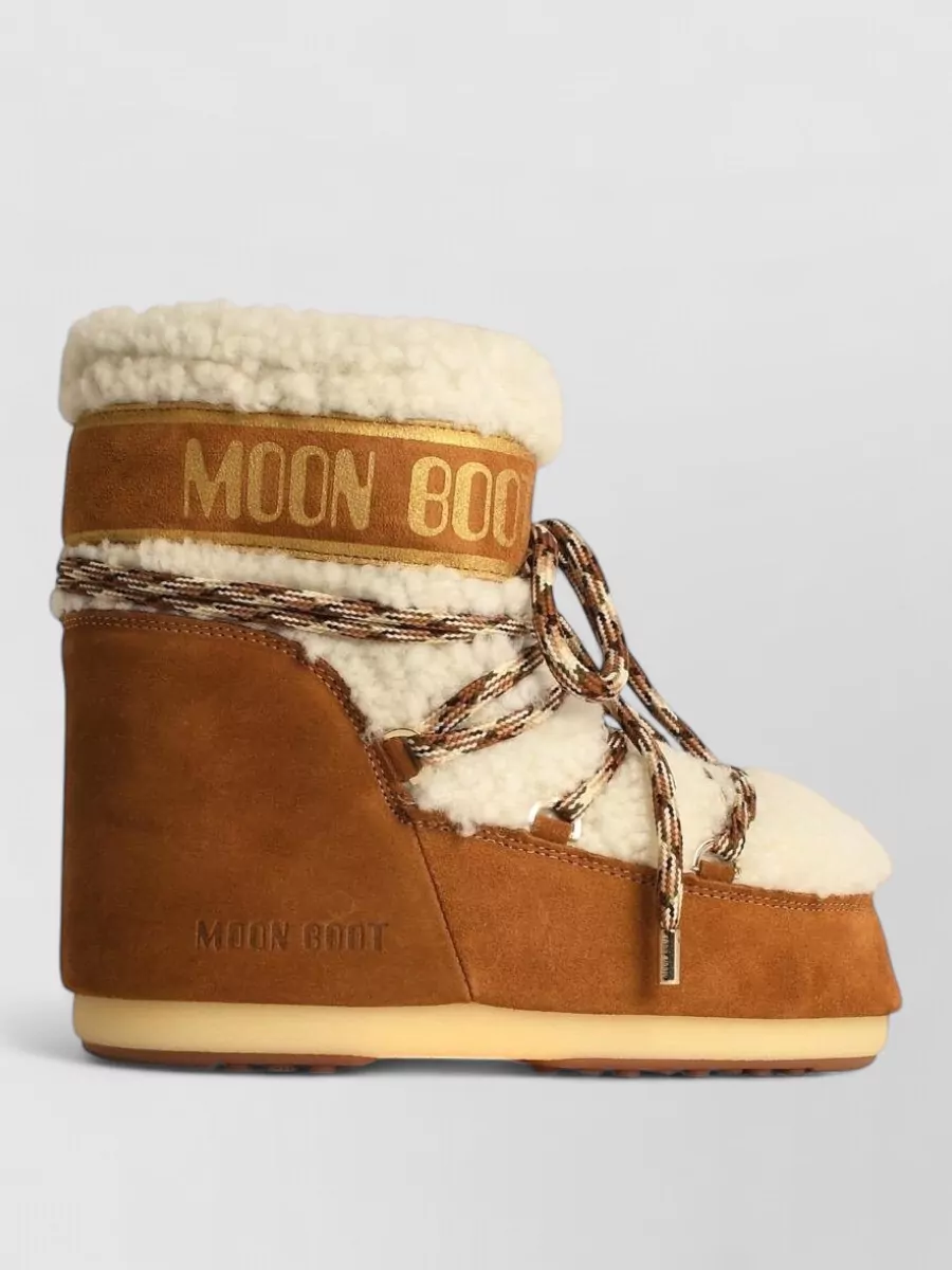 Moon Boot Shearling Ankle Boots