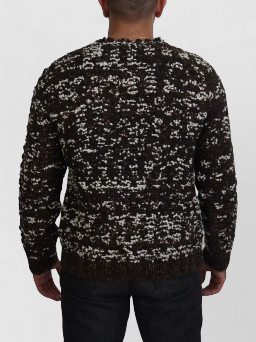 Dolce&Gabbana Wool-Blend Speckled Knitted Jumper