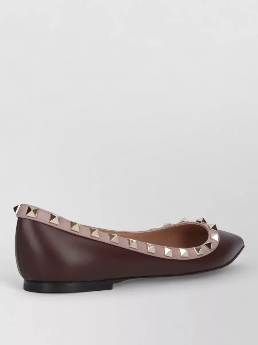 Valentino Garavani leather ballet pumps