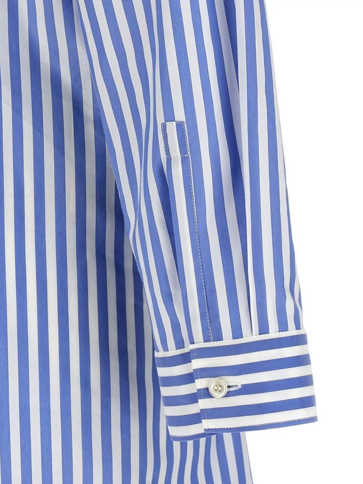 Philosophy Di Lorenzo Serafini Shirt-style Striped Cotton Blend Chemisier Dress