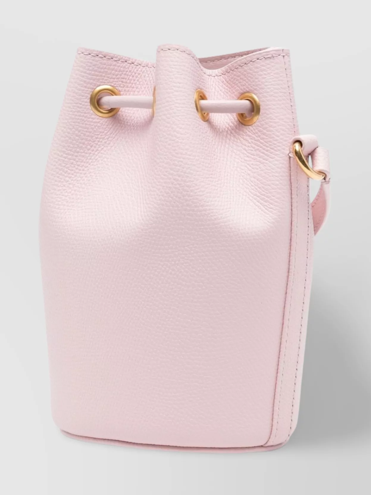 Valentino Garavani Vlogo Signature Leather Bucket Bag Mini
