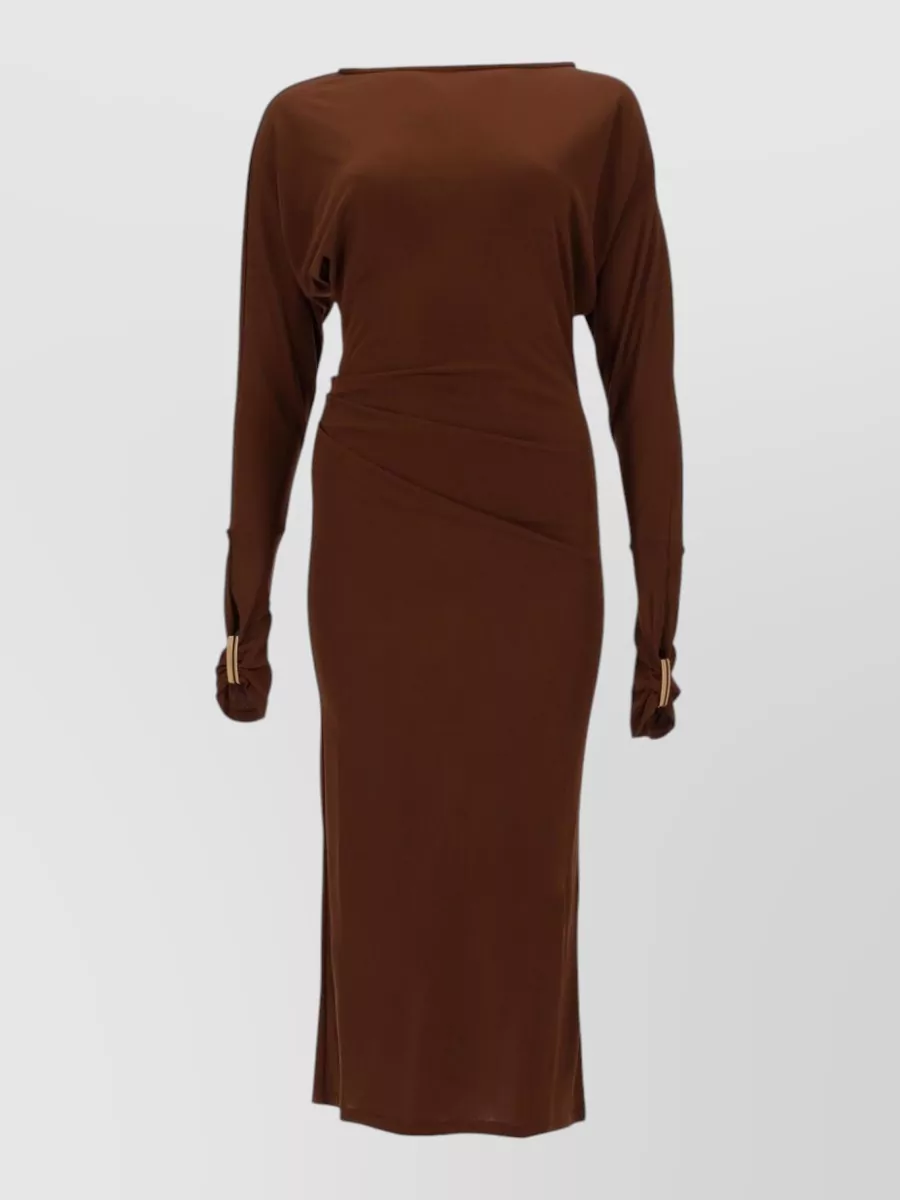 Max Mara draped midi dress