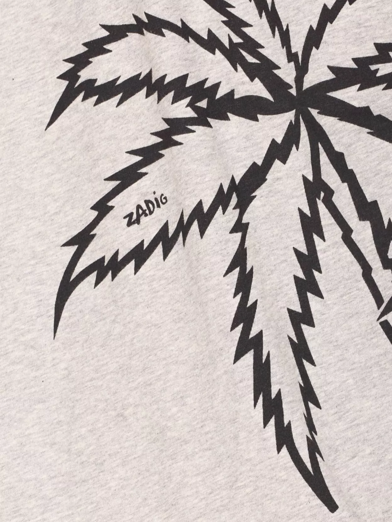 Zadig & Voltaire Palm Print Crew Neck T-Shirt