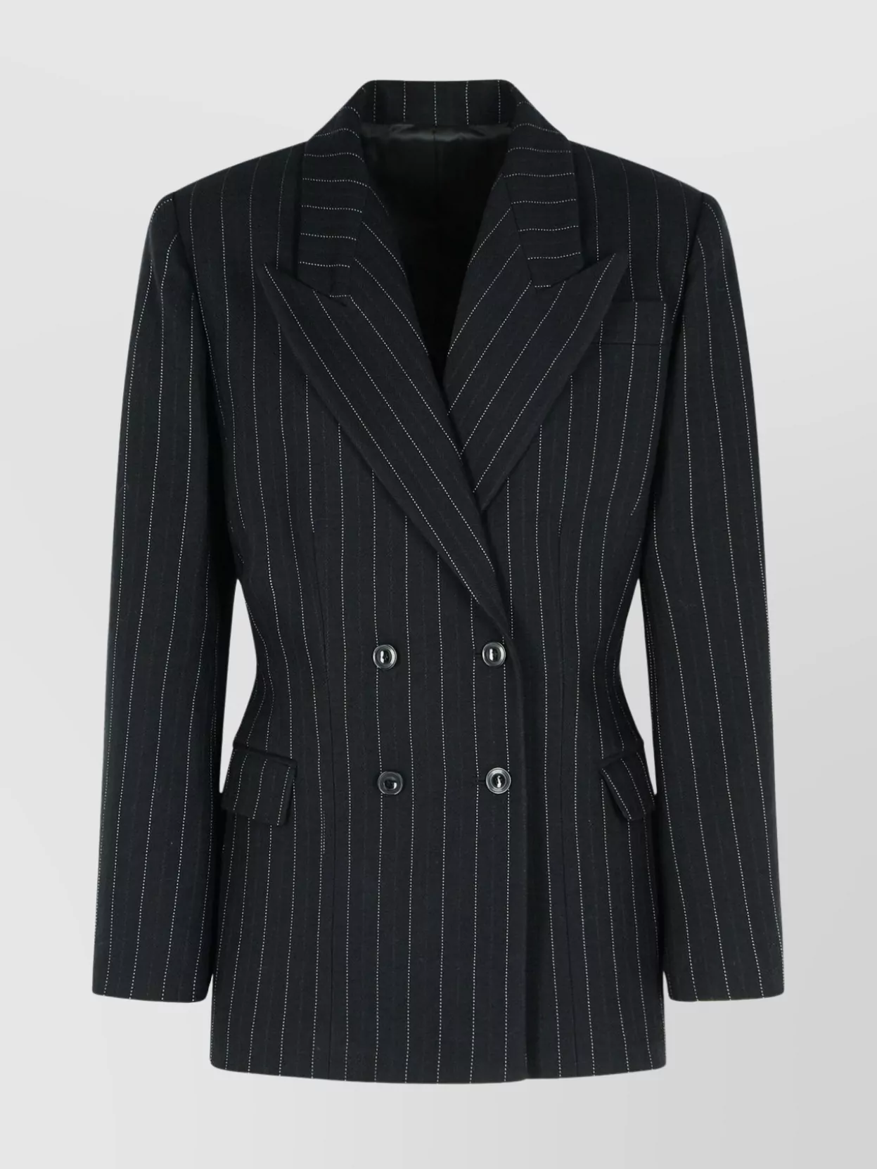 Isabel Marant Tailored Virgin Wool And Cotton Blazer In Black