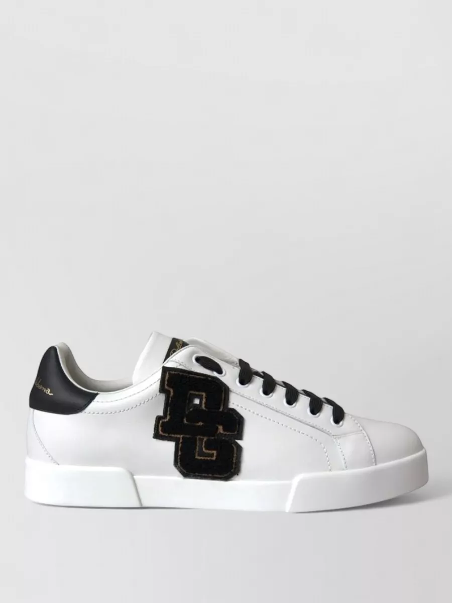 Dolce&Gabbana Leather Low-Top Sneakers