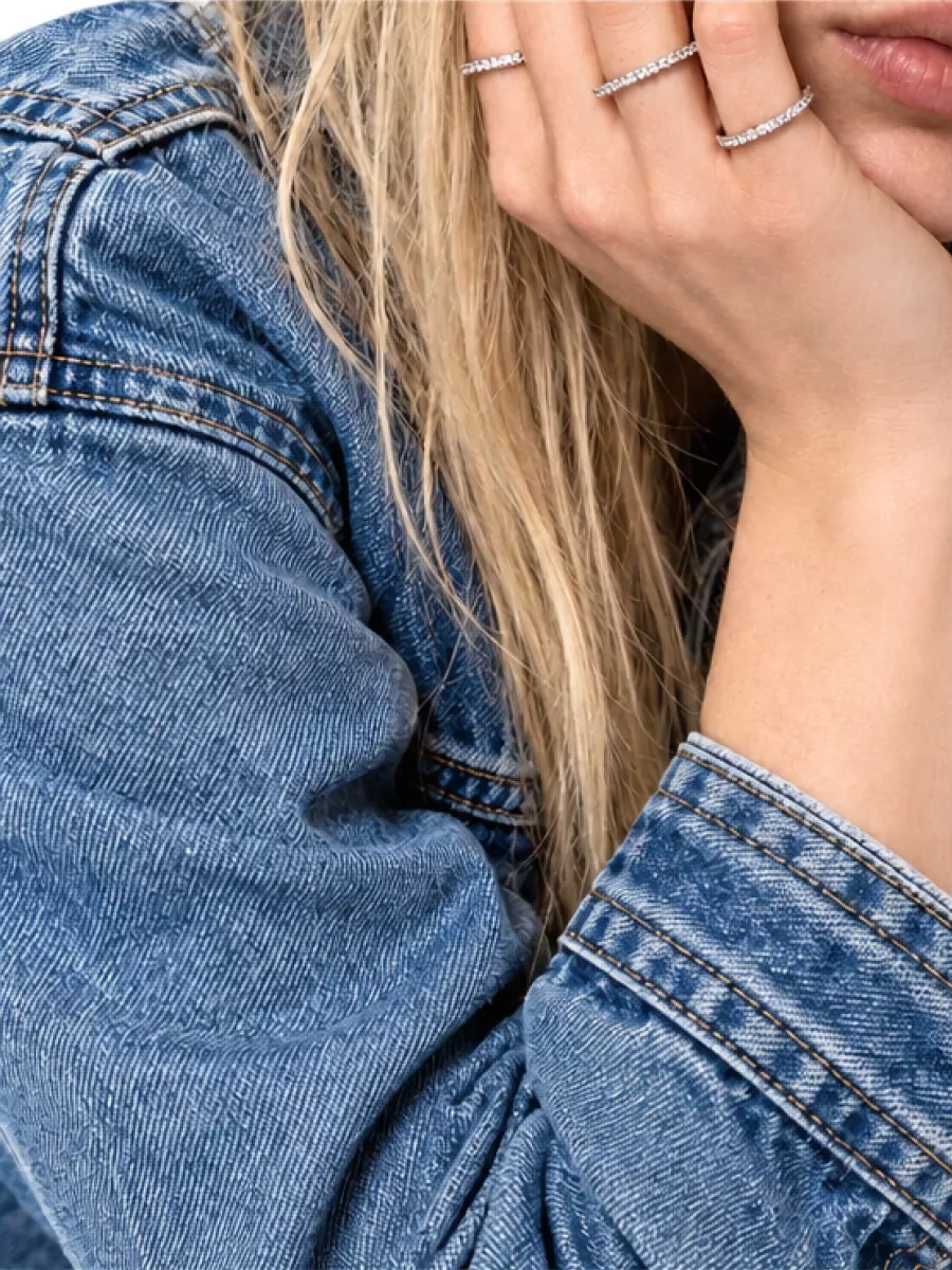 Isabel Marant glass and brass ring set