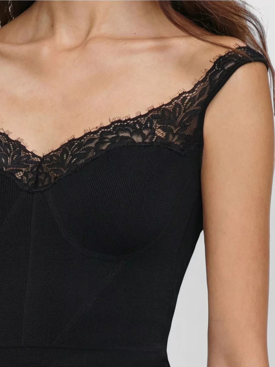 Self-Portrait Off-Shoulder Knitted Top