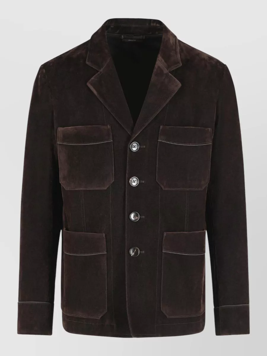 Tom Ford cotton-blend single-breasted blazer
