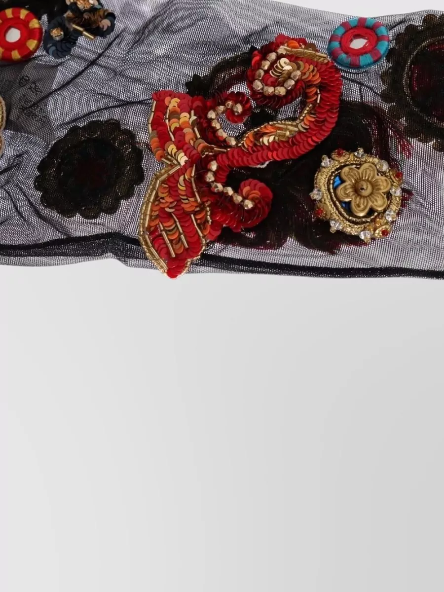 Dolce&Gabbana Crystal-Embellished Knee-High Socks