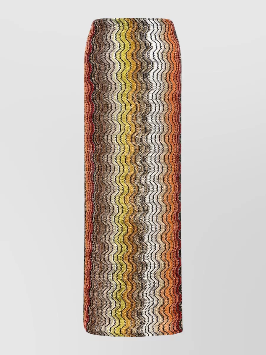 Missoni Greek zigzag pattern skirt