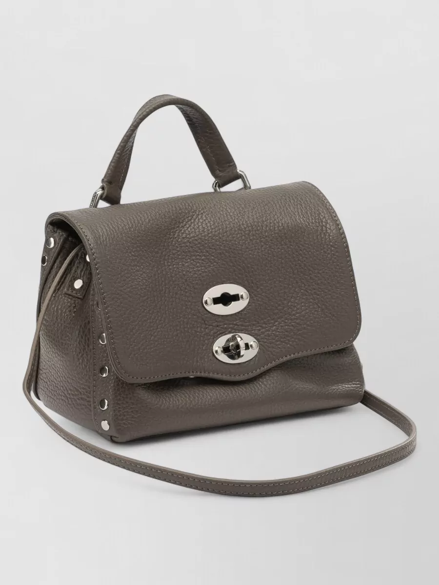 Zanellato Shoulder Bag Top Handle Metal Hardware