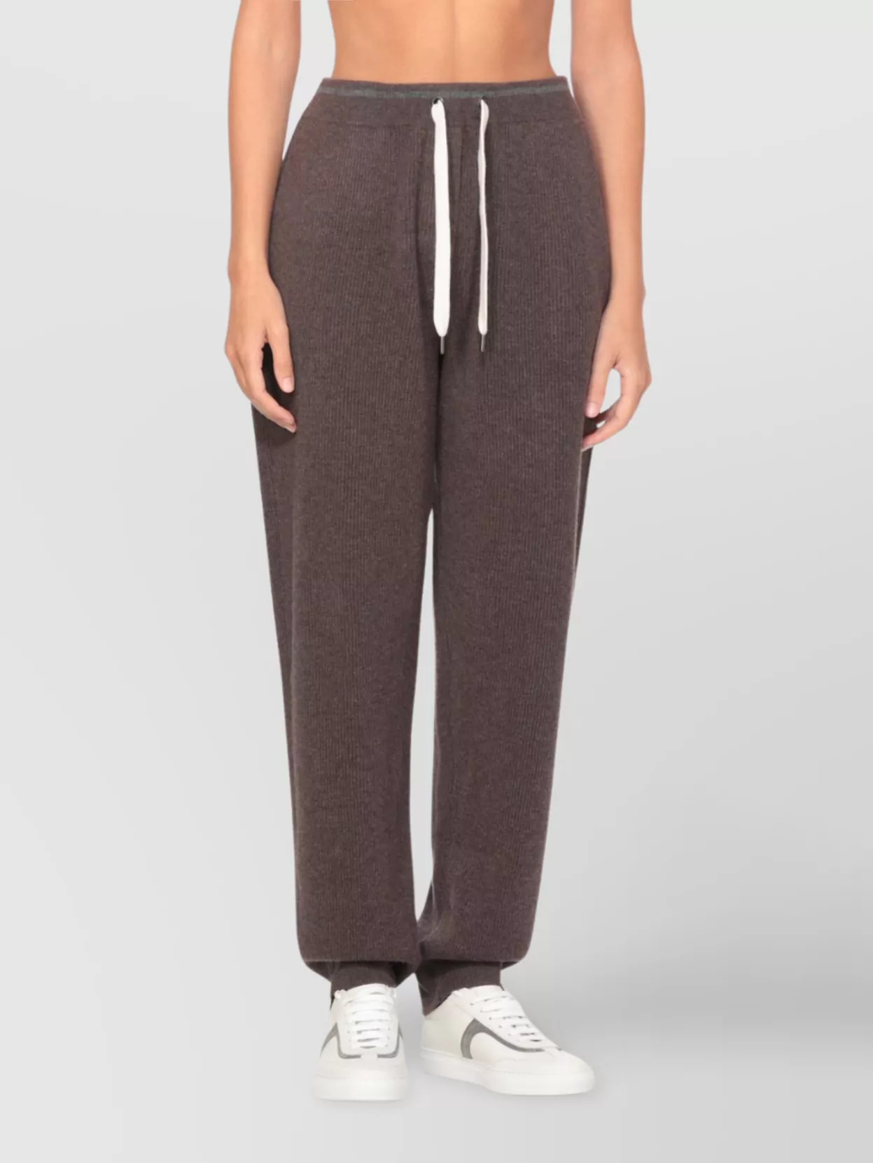 Brunello Cucinelli Wool And Cashmere Straight Trousers In Gold
