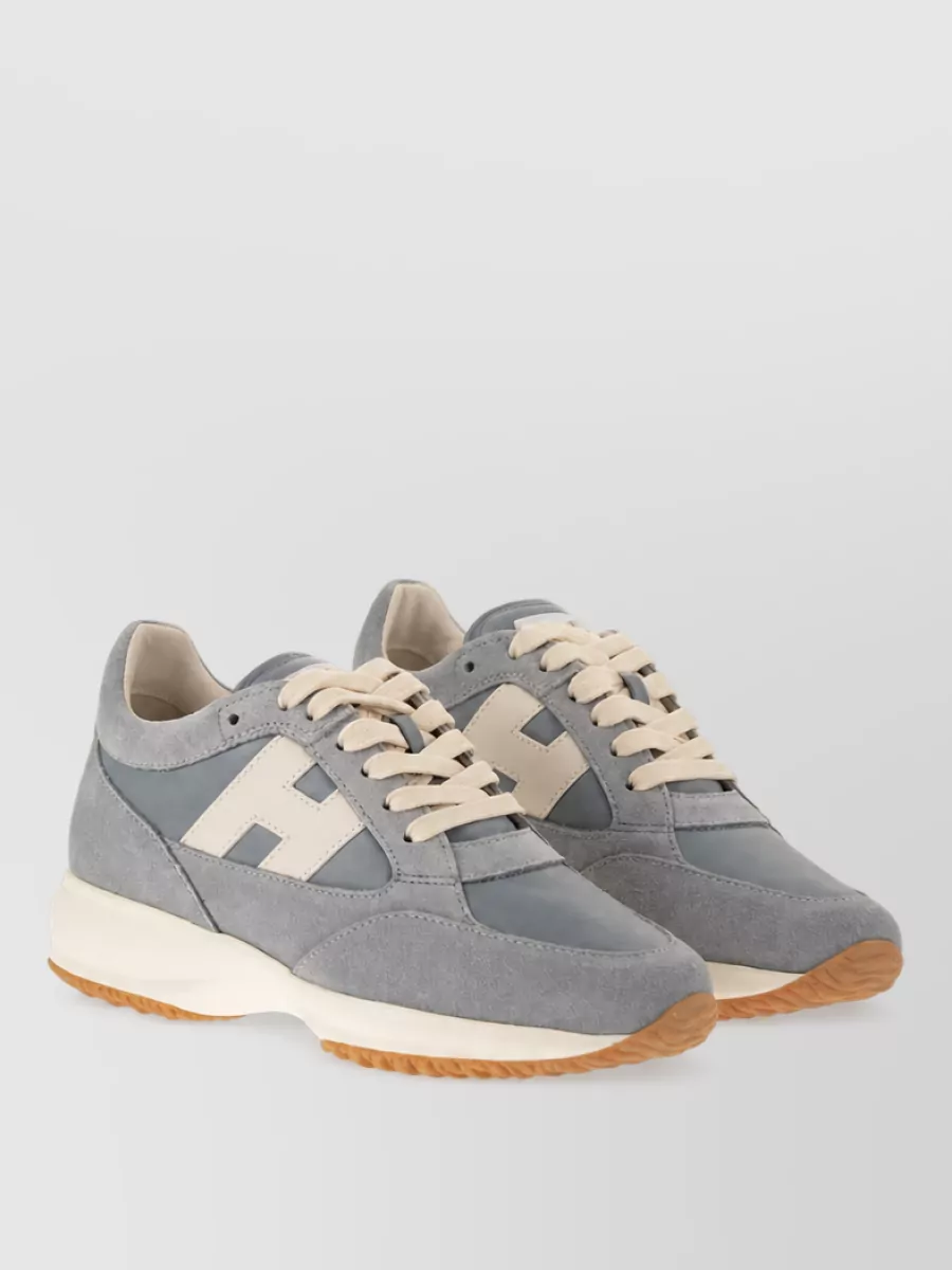 Hogan leather lace-up sneakers
