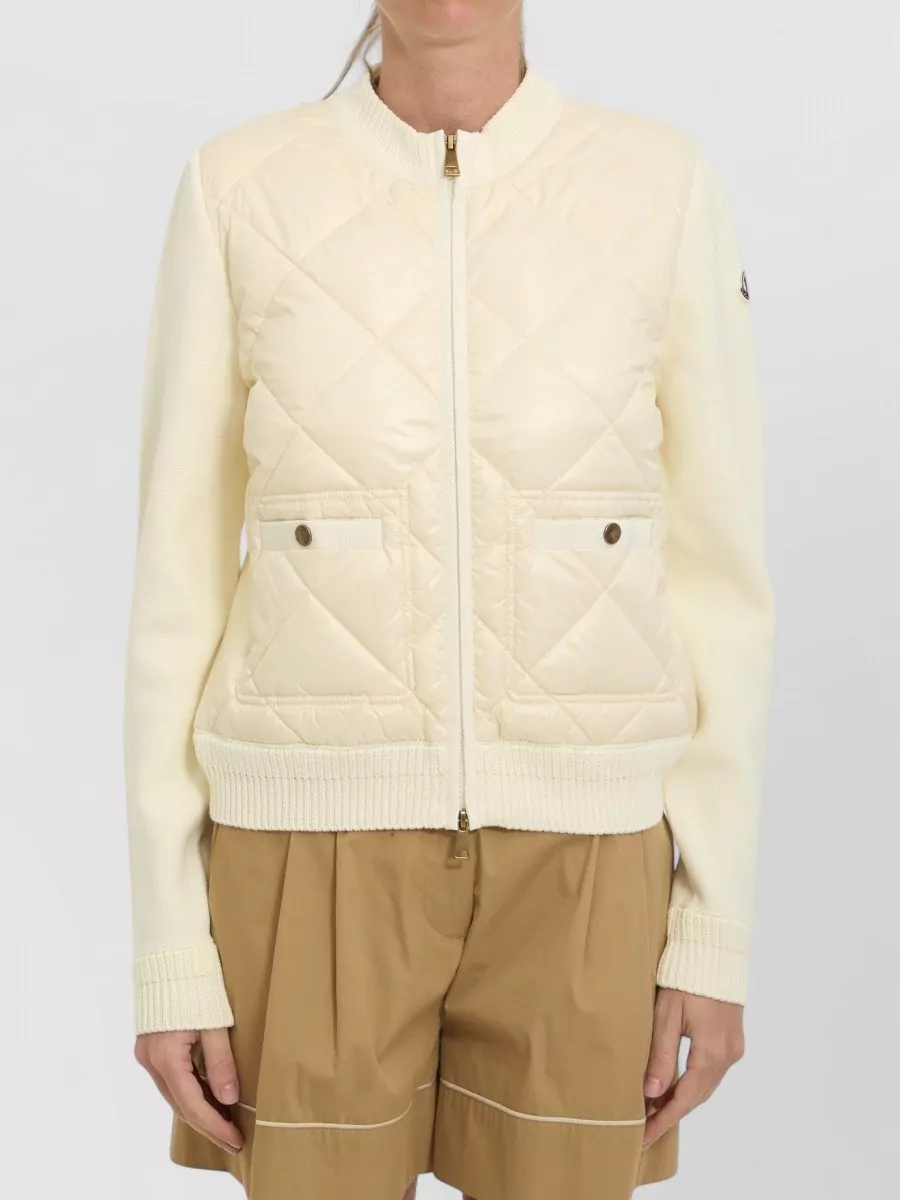 Moncler down slim-fit bomber jacket
