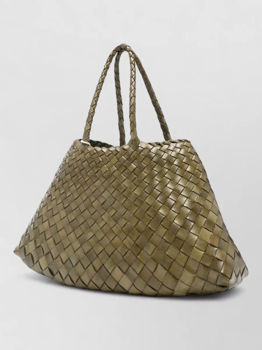 Dragon Diffusion Santa Croce Small Woven Tote Bag
