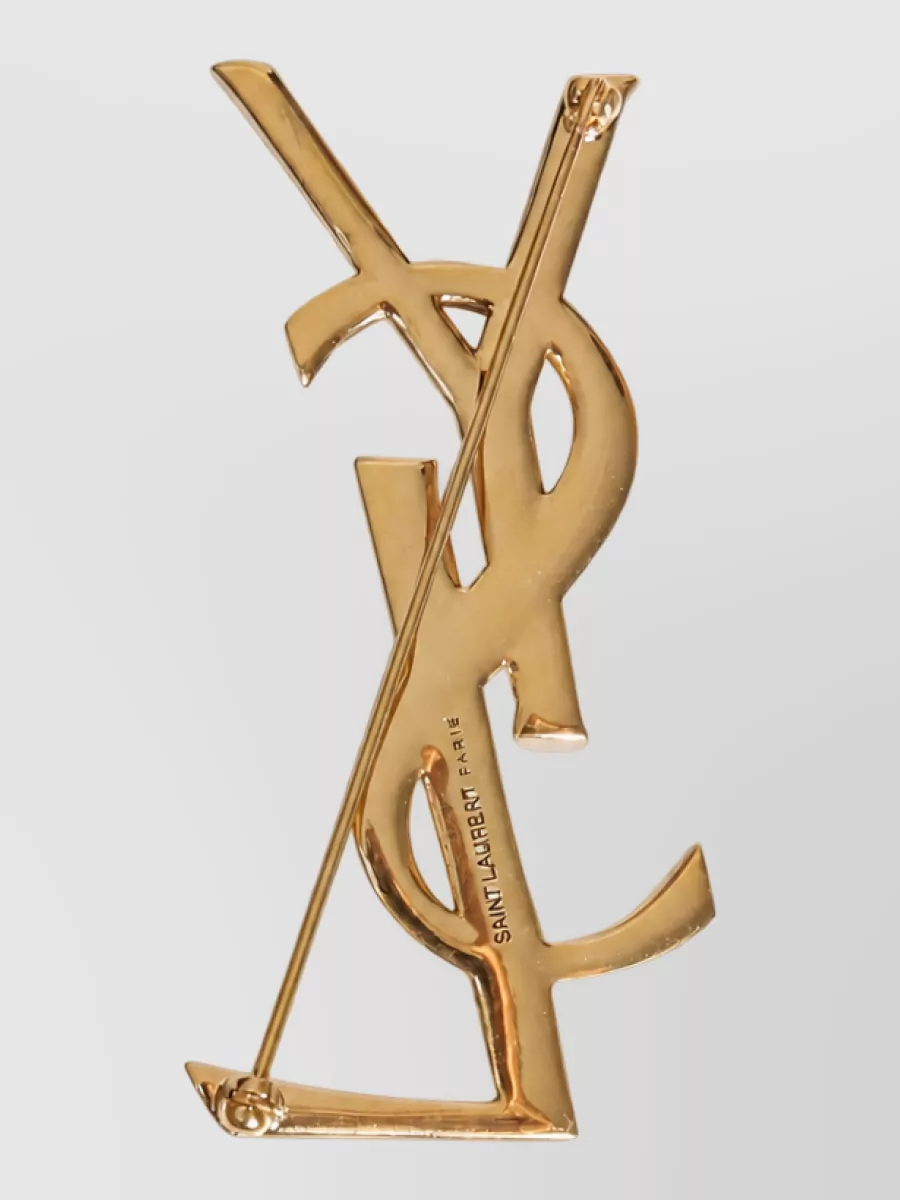 Saint Laurent Brass Serpent Brooch