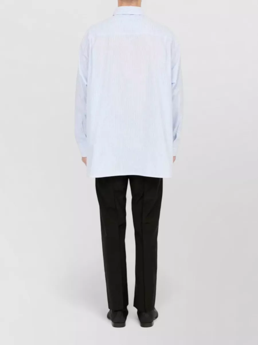 Mm6 Maison Margiela Striped Long-Sleeve Shirt