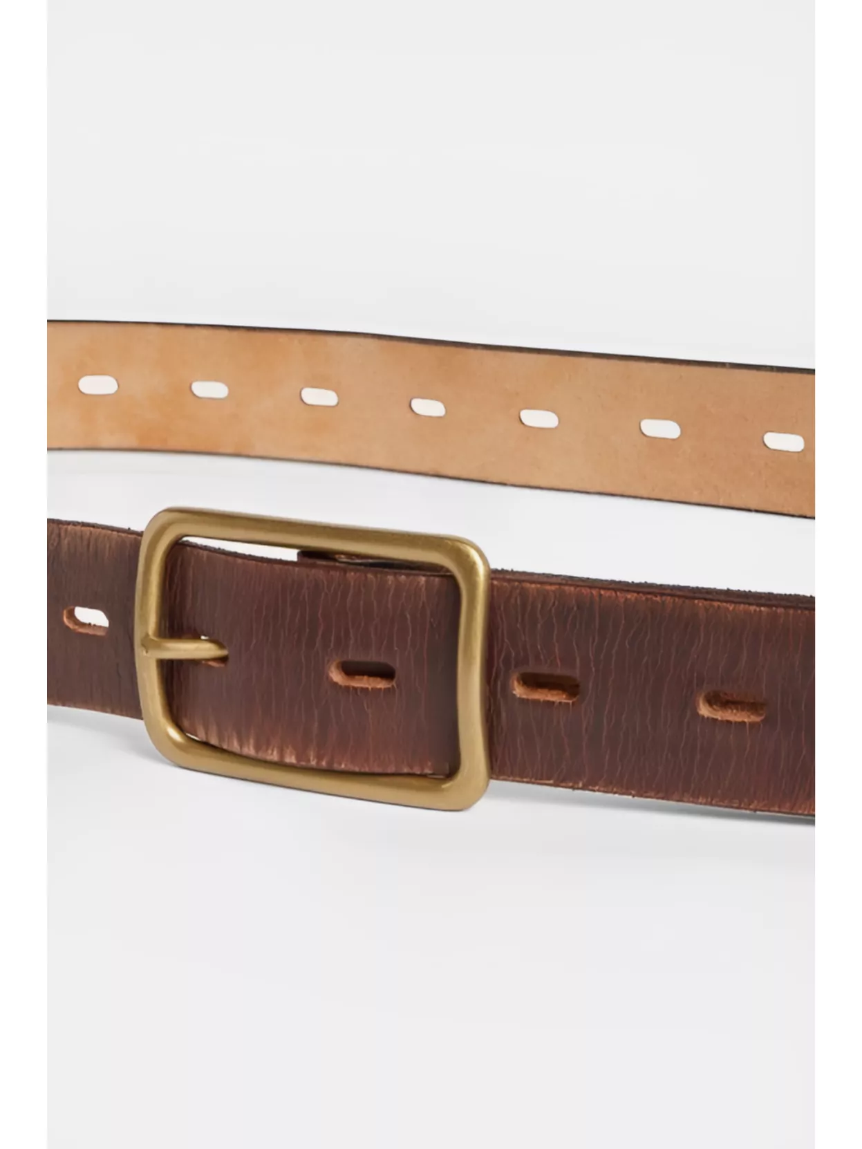 Dsquared2 Adjustable Textured Buckle Belts In Brown