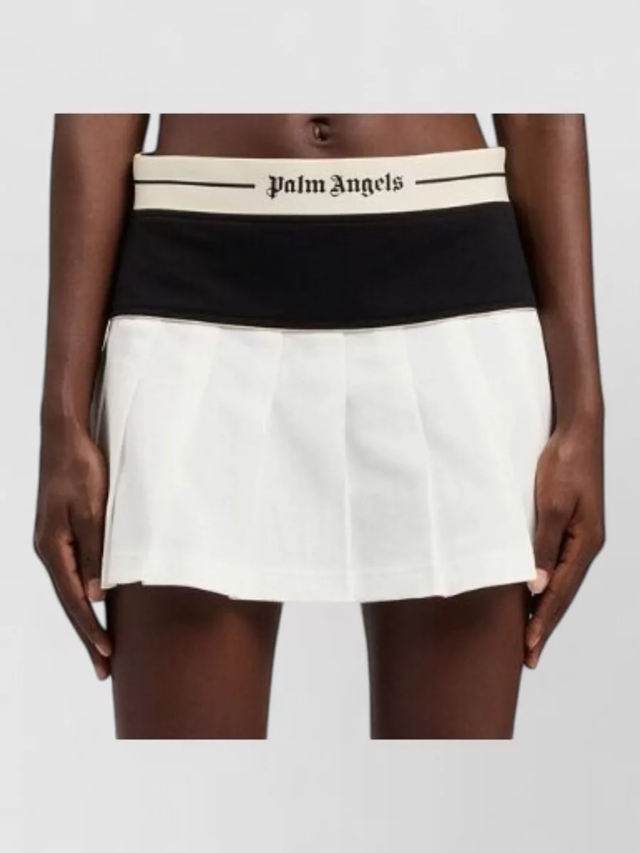Palm Angels Pleated Mini Shorts