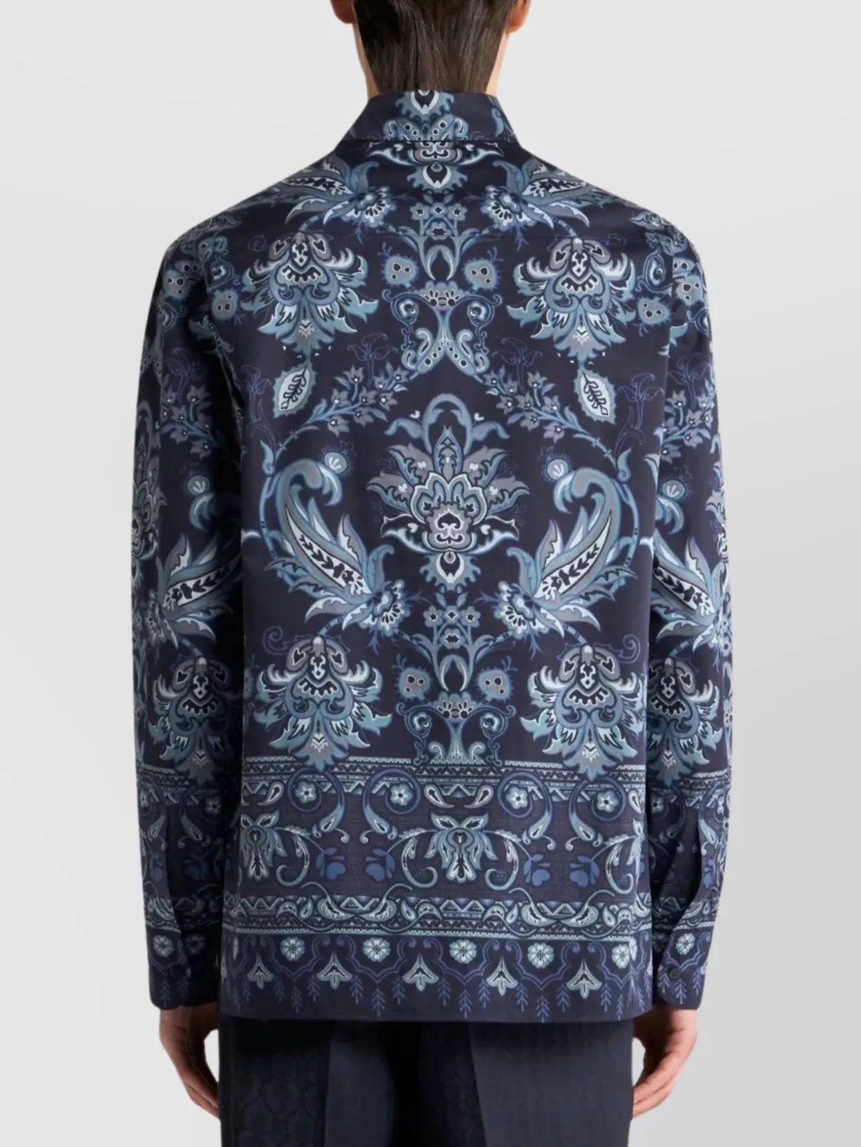 Etro Long Sleeve Button-Down Paisley Print Shirt