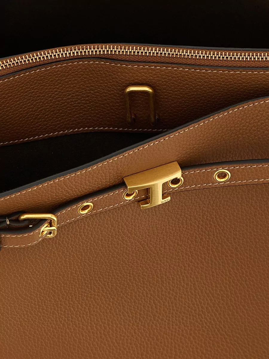 Tod's T Timeless Small Leather Shoulder Bag