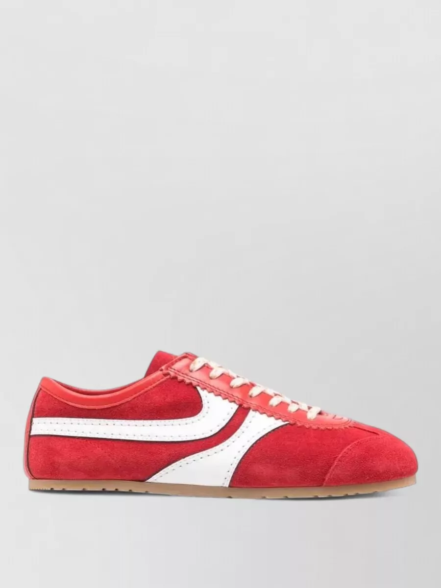 Dries Van Noten Leather Low-Top Sneakers