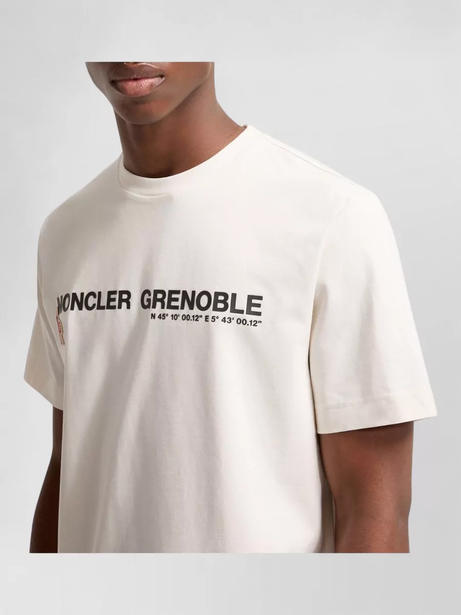 Moncler Ribbed Cotton Logo T-Shirt
