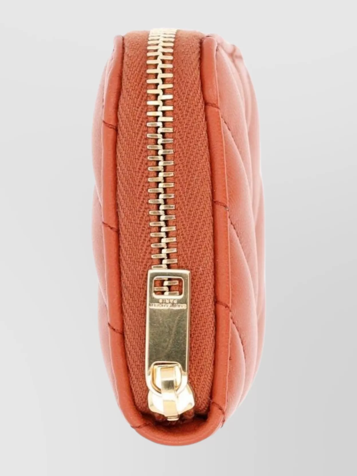 Saint Laurent Quilted Leather Coin Purse With Gold Hardware