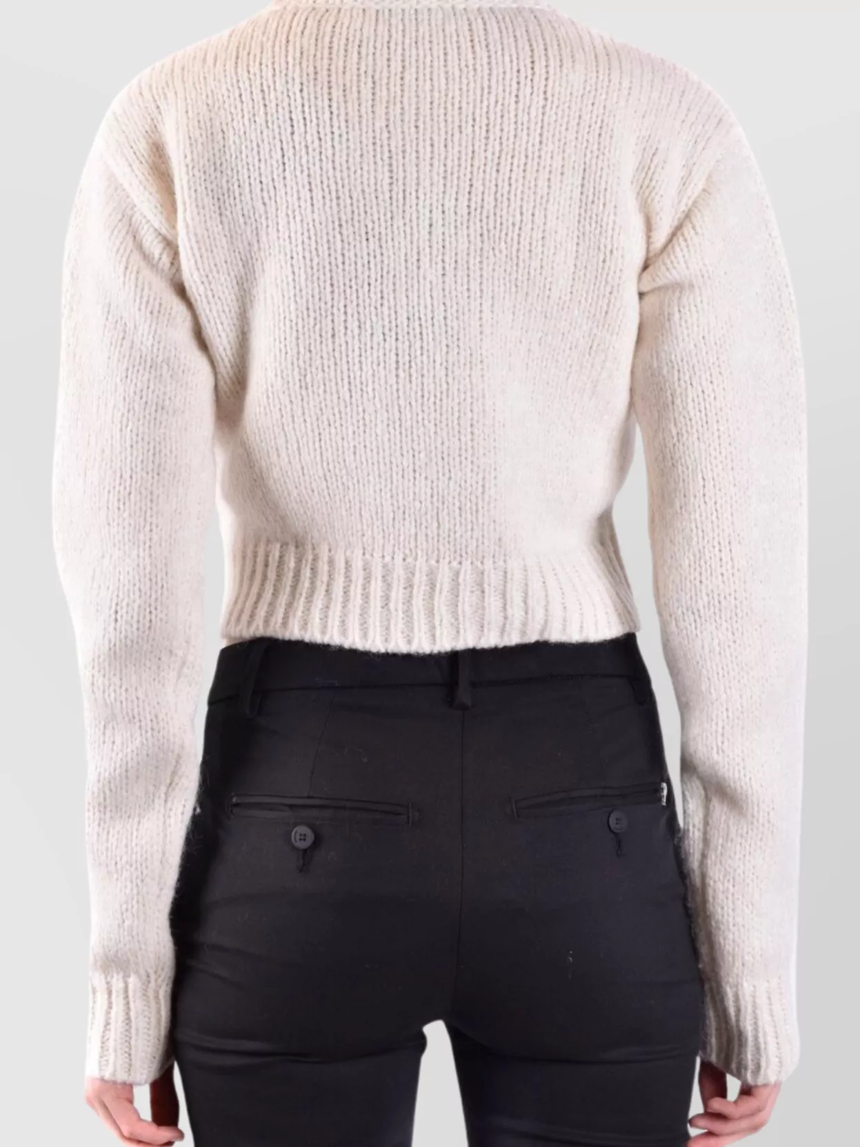 Dsquared2 Embroidered Floral Cropped Knitwear