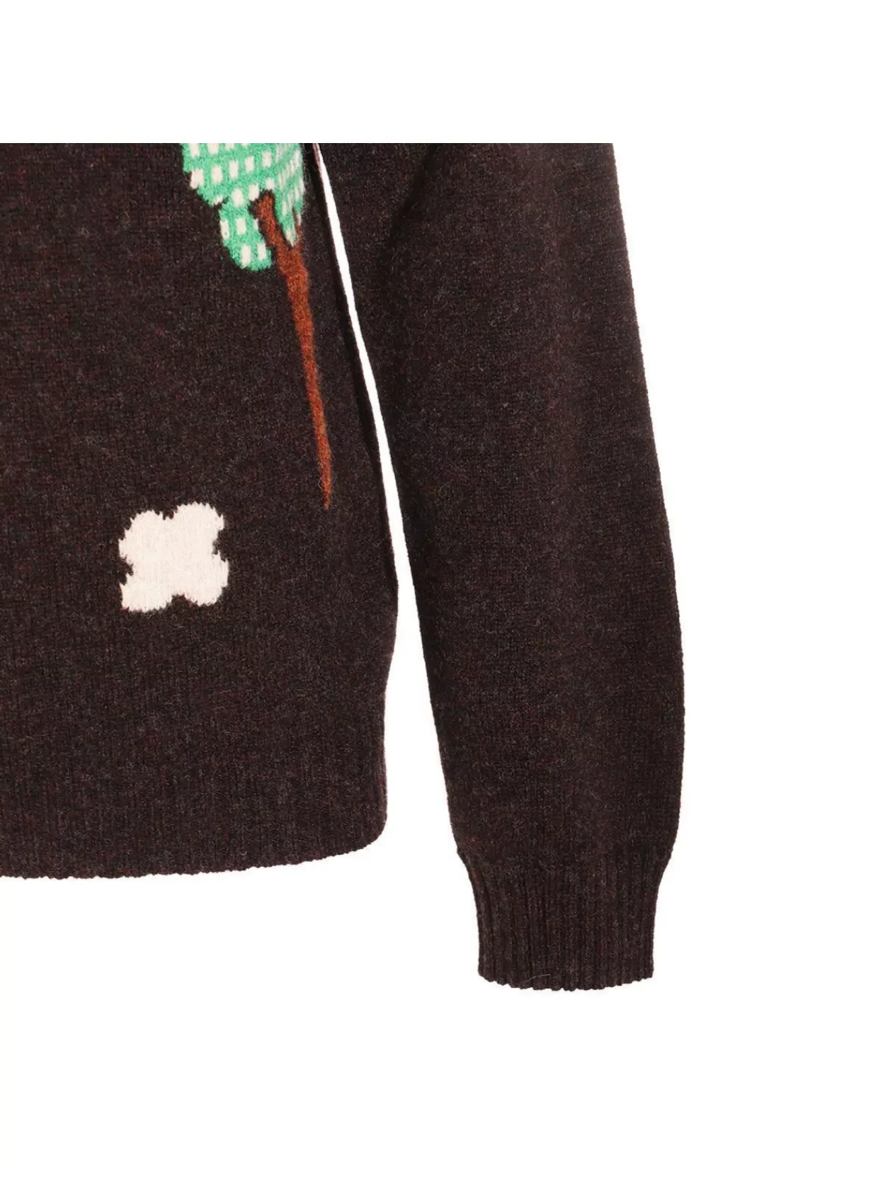 Moschino Ribbed Crewneck Sweater Graphic Pattern